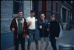 John Rapp, Kent Scully, Mike Caruso, and Ken Kieselbach in front of 81 Bleeker.