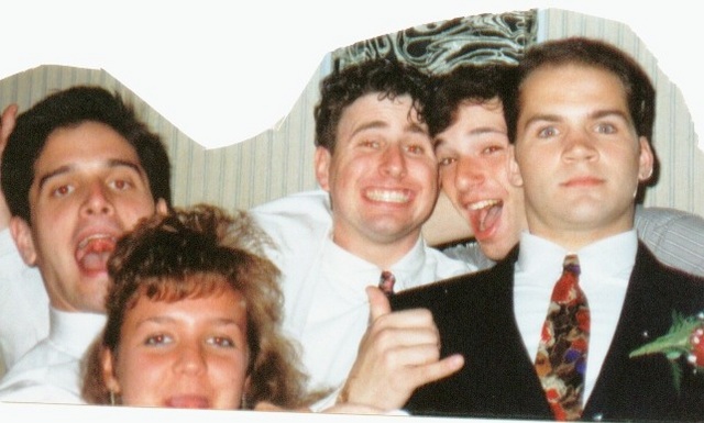 John, Susan with big brother Greg Livelli, Rick Troiano